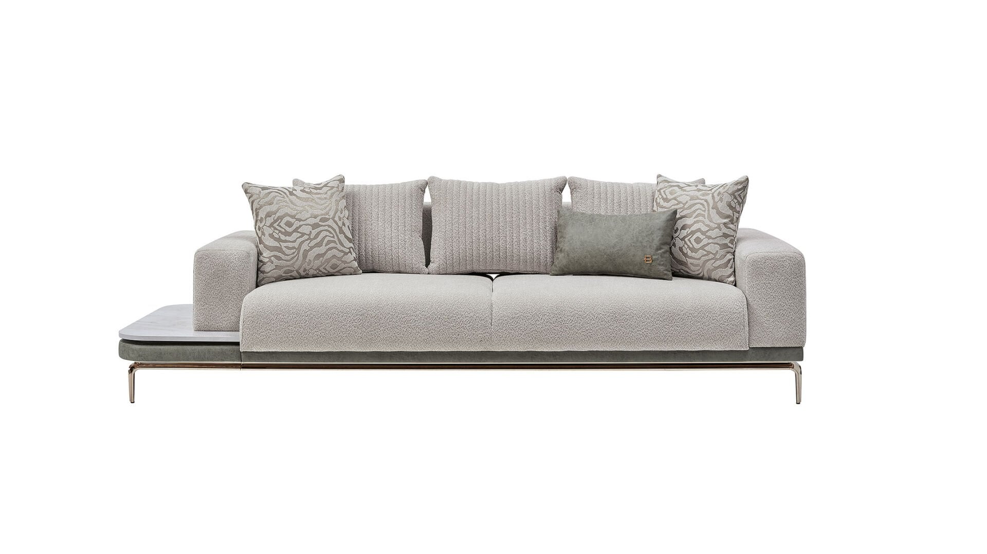 Estella Üçlü Sağ Koltuk - Krem