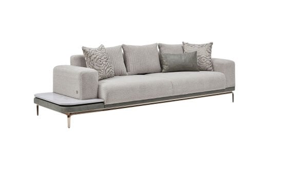 Estella Üçlü Sağ Koltuk - Krem