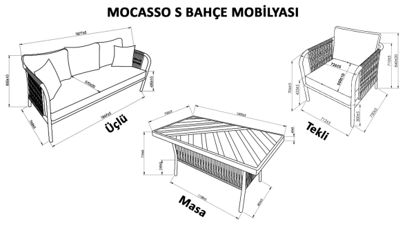 Mocasso S Bahçe Mobilyası