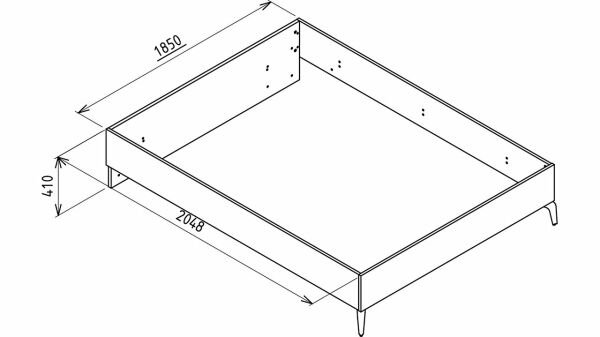 Palermo Karyola Kasası 180X200
