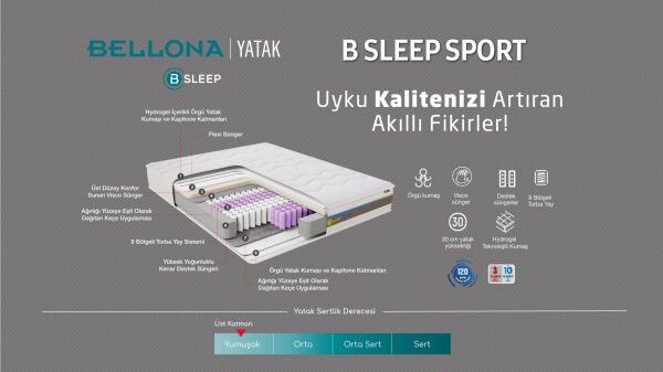 B Sleep Sport Yatak 100X200