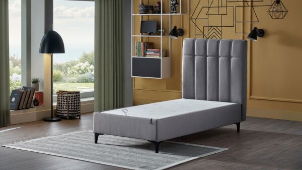 Zen Prime Baza Başlık Yatak Seti - Gri