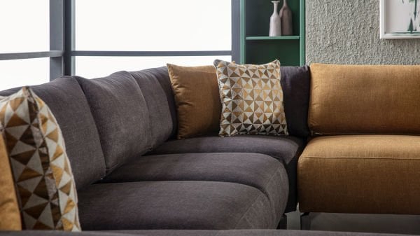 Sanvela Köşe Takımı Modüler - Antrasit - Füme Renk Ayak