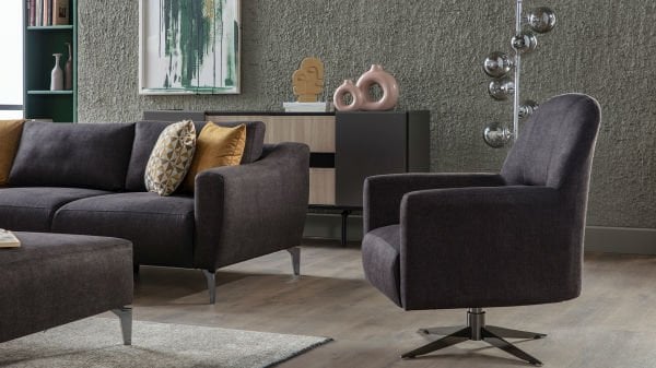 Sanvela Köşe Takımı Modüler - Antrasit - Füme Renk Ayak