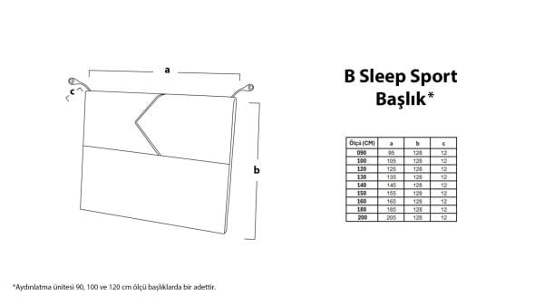 B Sleep Sport Başlık 180