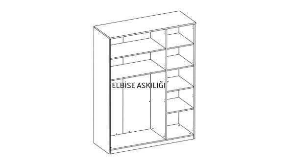 Arles 3 Kapaklı Gardırop