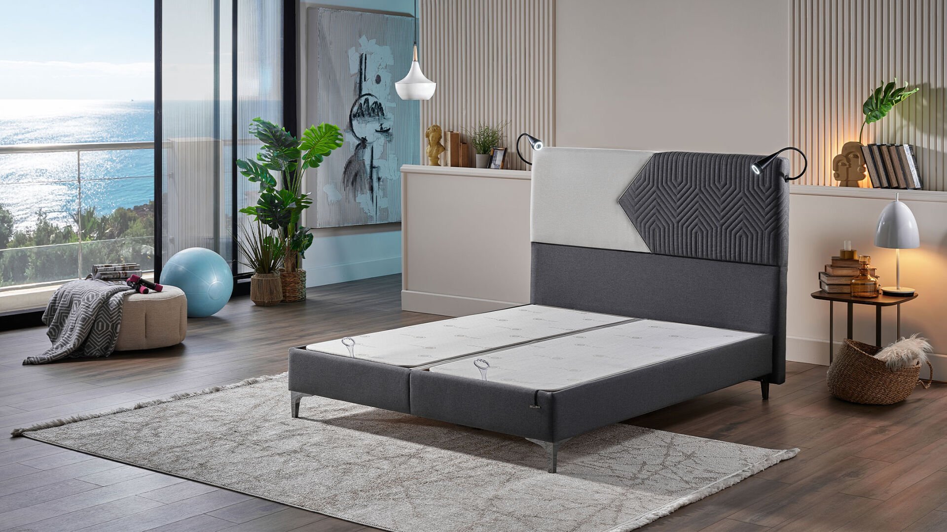 Petra Plus Midi Baza - Antrasit 100X200