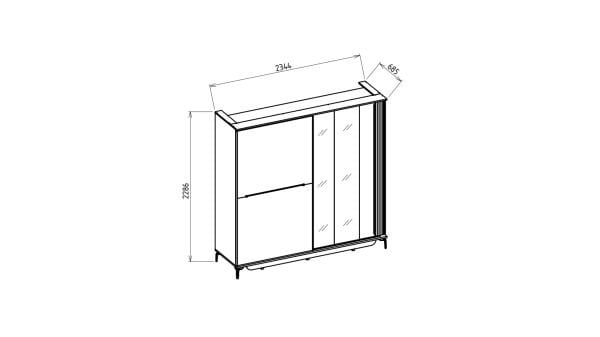 Estella Sürgülü Gardırop