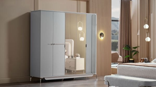 Estella 5 Kapaklı Gardırop