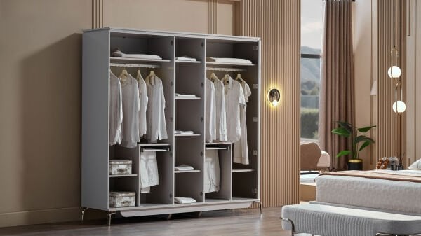 Estella 5 Kapaklı Gardırop