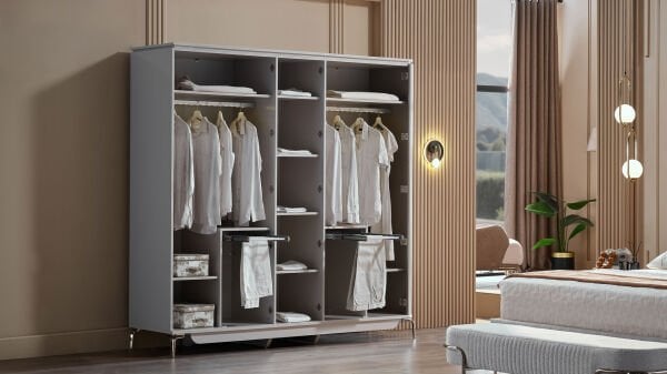 Estella 5 Kapaklı Gardırop