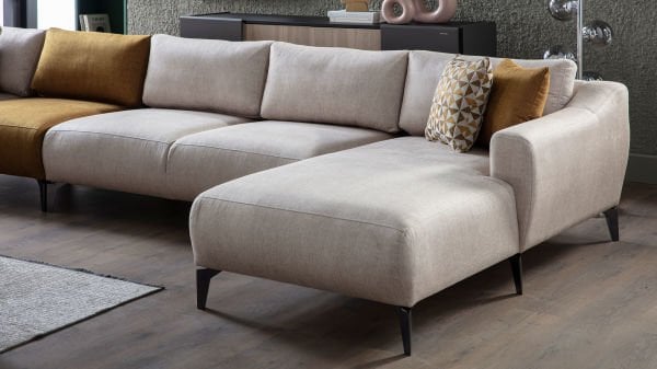 Sanvela Köşe Takımı Modüler - Krem - Füme Renk Ayak