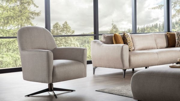 Sanvela Köşe Takımı Modüler - Krem - Füme Renk Ayak