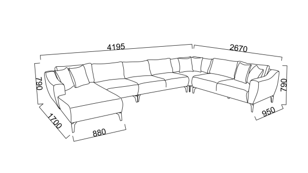 Sanvela Köşe L Sağ Krem