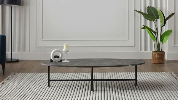 Egos Orta Sehpa - Mermer Gri