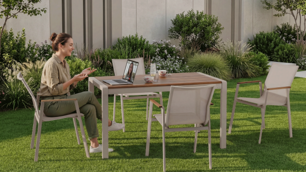 Violet Bahçe Masa Takımı