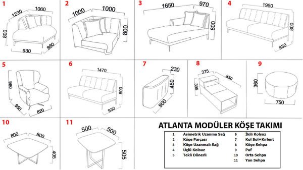 Atlanta Köşe Parçası