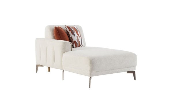 Atlanta Köşe Uzanmalı Sağ Krem