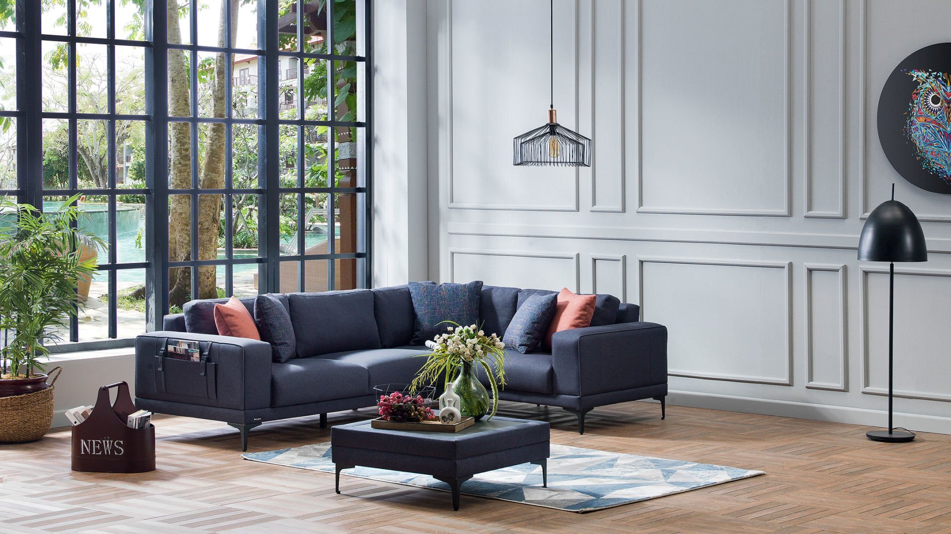 Marses Köşe L Sol Lacivert