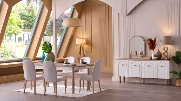 Rozy Bohem Yemek Odası Takımı thumbnail 4