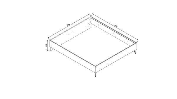 Napoli Karyola Kasası 180X200