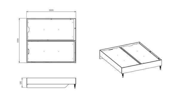 Gravita Bazalı Karyola 180X200