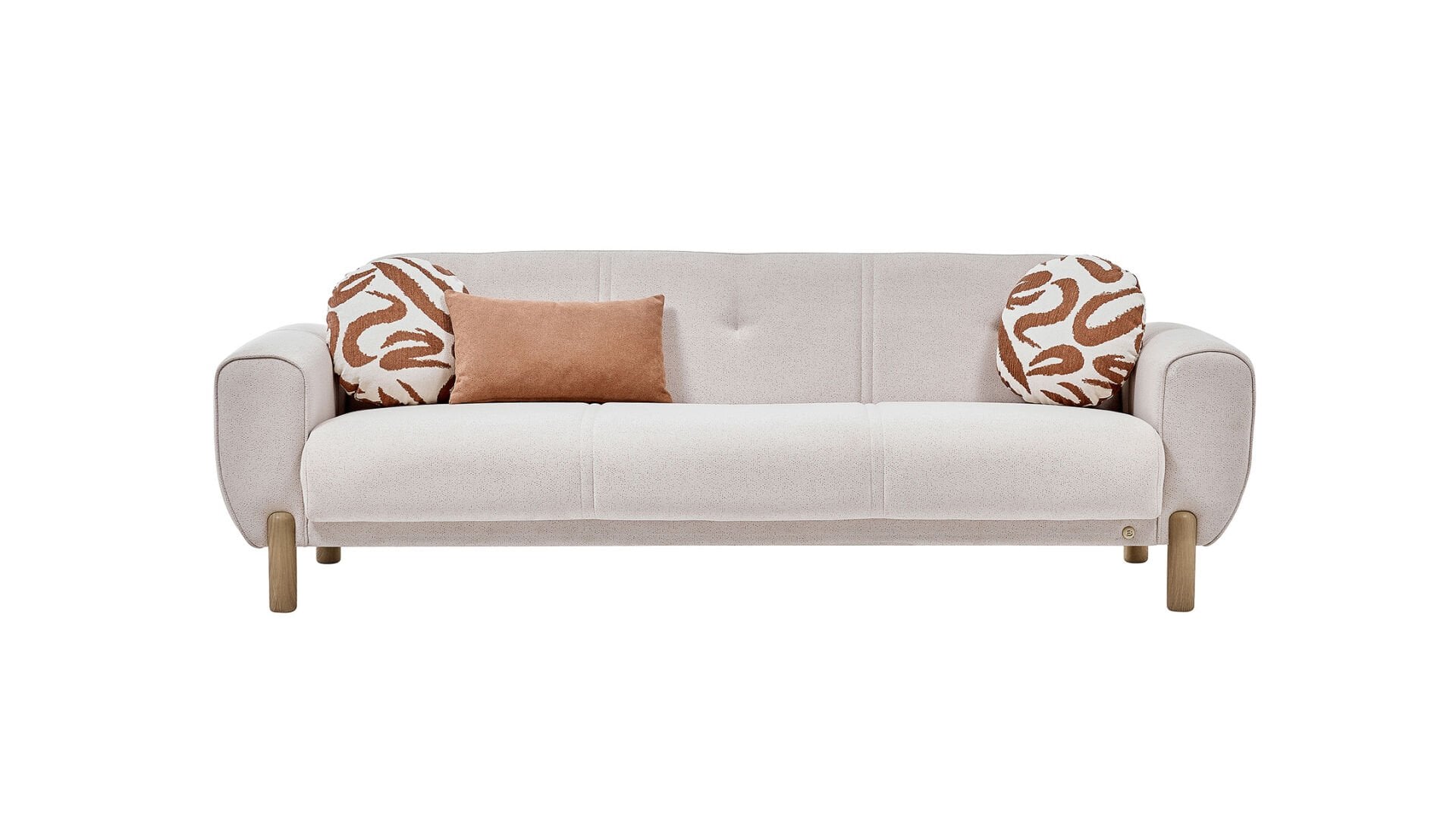 Rozy Üçlü Koltuk - Bej