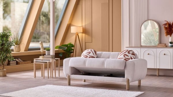 Rozy Bohem İkili Koltuk - Bej