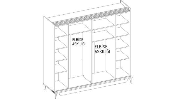 Alvis Sürgülü Gardırop