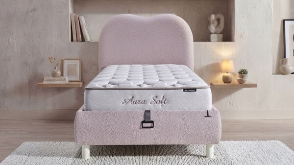 Aura Soft Baza Pembe - 90X190