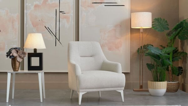 Nadia Berjer - Krem - Beyaz Renk Ayak