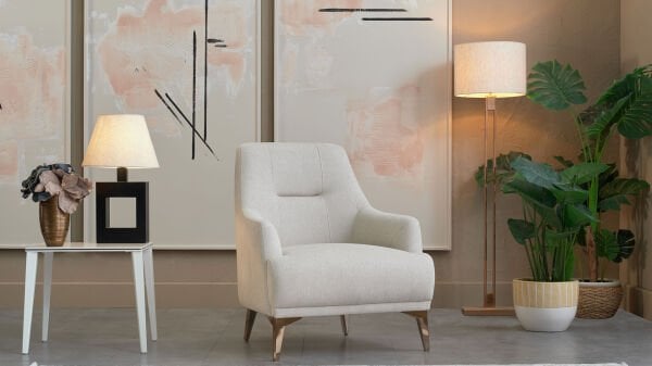 Nadia Berjer - Krem - Bronz Renk Ayak