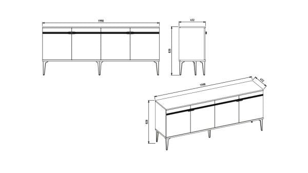 Nadia Yemek Odası Takımı thumbnail 9