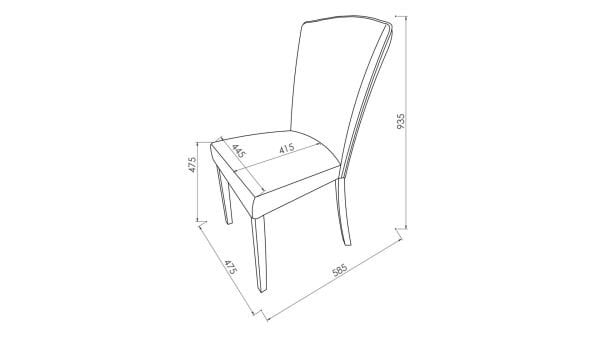 Nadia Sandalye 6368 2 li
