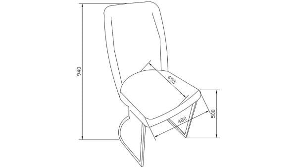 Loretto Sandalye 6317 2 li Antrasit