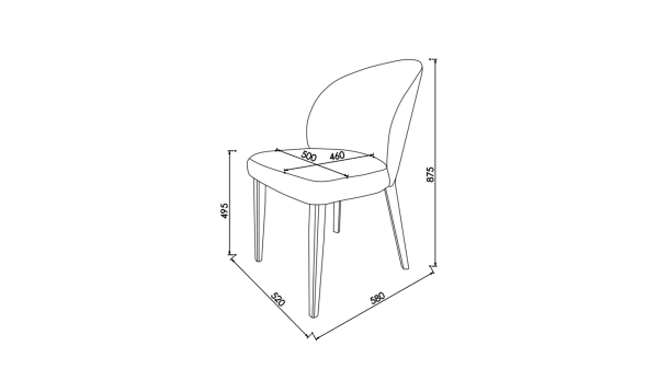 Claris Sandalye 6374 2 li