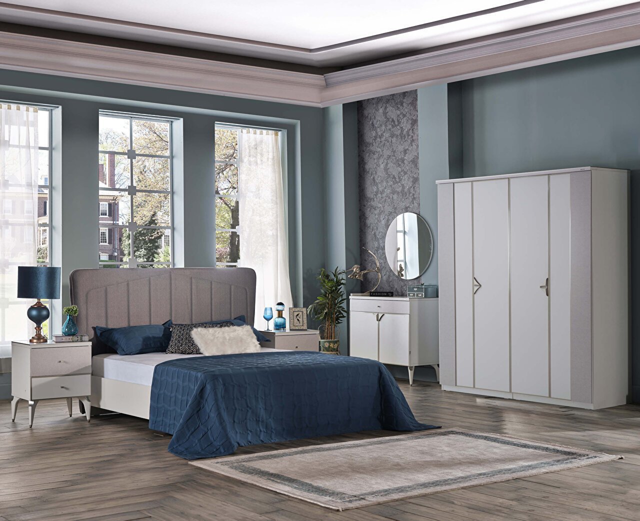 Leny 4 Kapaklı Gardırop