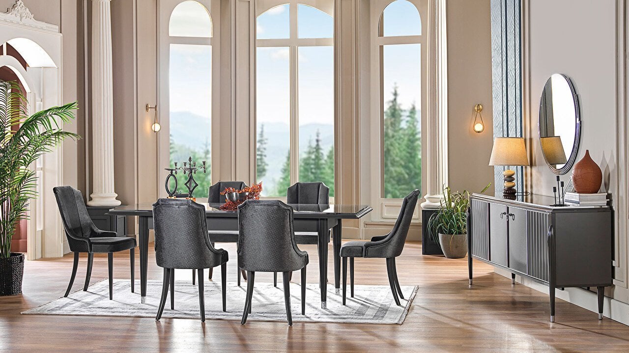 Gravita Açılır Yemek Masası Gri