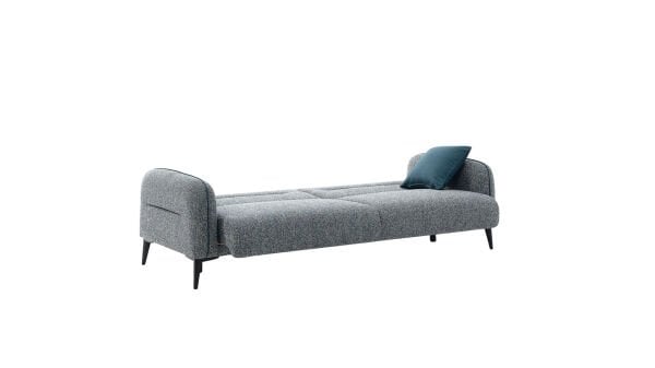 Riga Üçlü Koltuk - Açık Yeşil - Siyah Renk Ayak