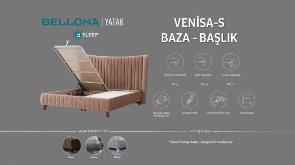 Venisa S Baza 150X200 - Kahve