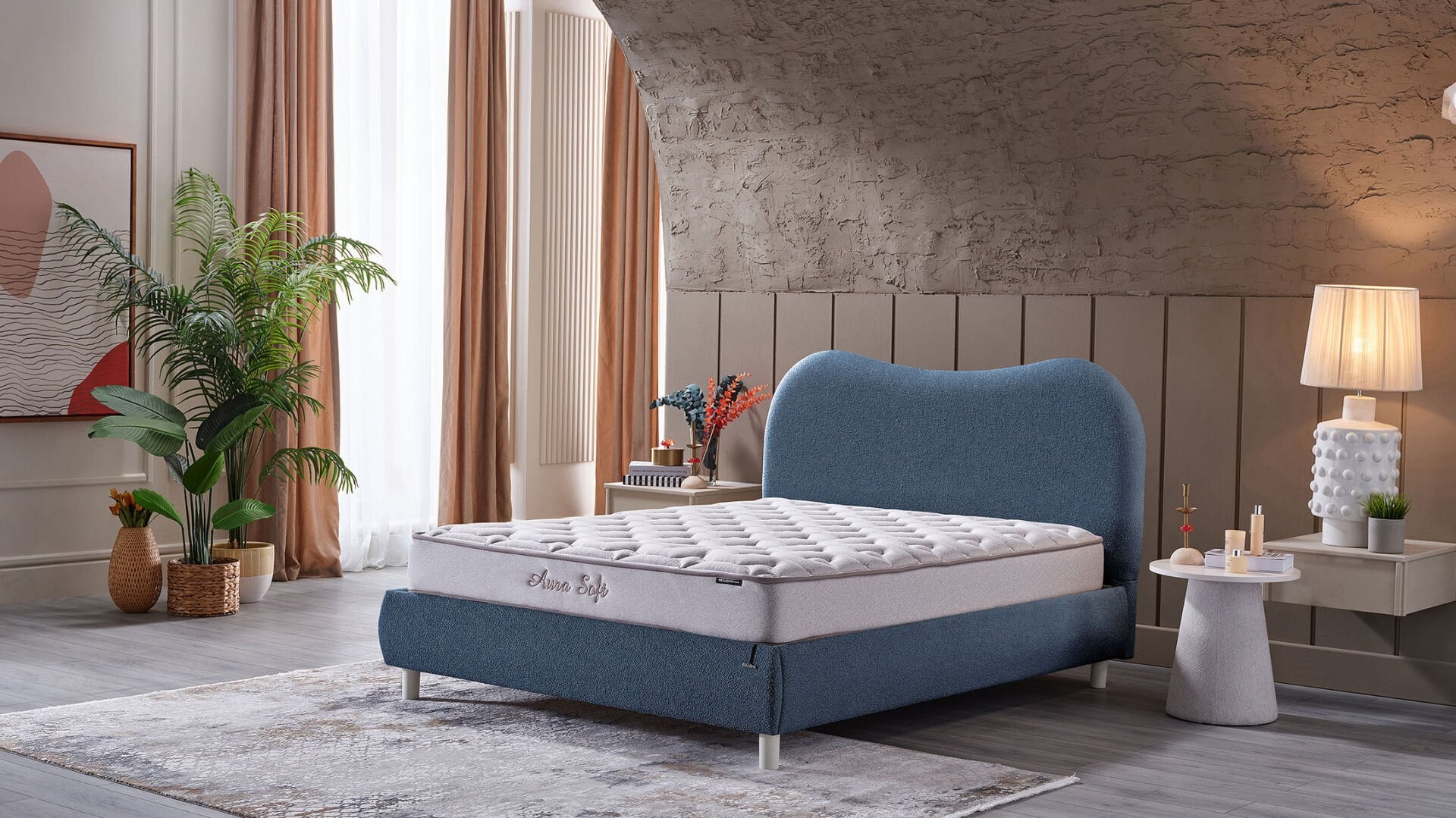 Aura Soft Baza Mavi - 160X200