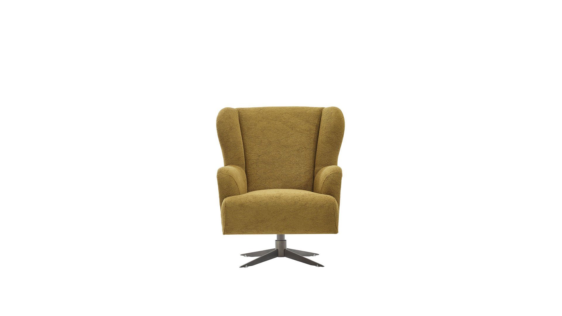 Atlanta Tekli Dönerli Koltuk - Hardal Hardal