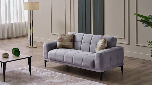 Palermo S İkili Koltuk - Siyah Renk Ayak