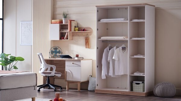 Boheems 3 Kapaklı Gardırop