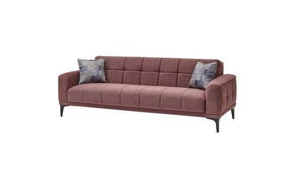 Palermo S Üçlü Koltuk - Siyah Renk Ayak