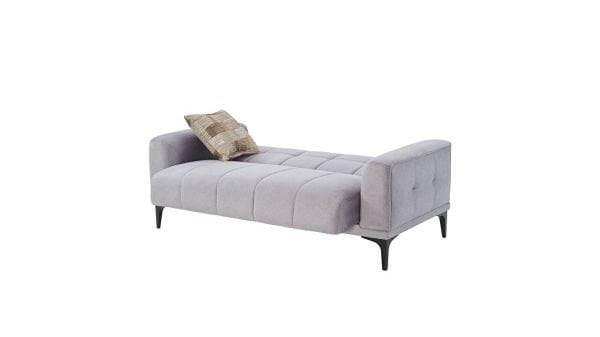 Palermo S İkili Koltuk - Siyah Renk Ayak Gri