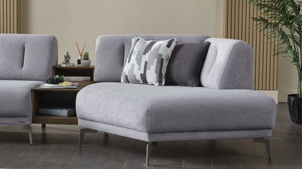 Atlanta Köşe Takımı Modüler - Gri - Bronz Renk Ayak