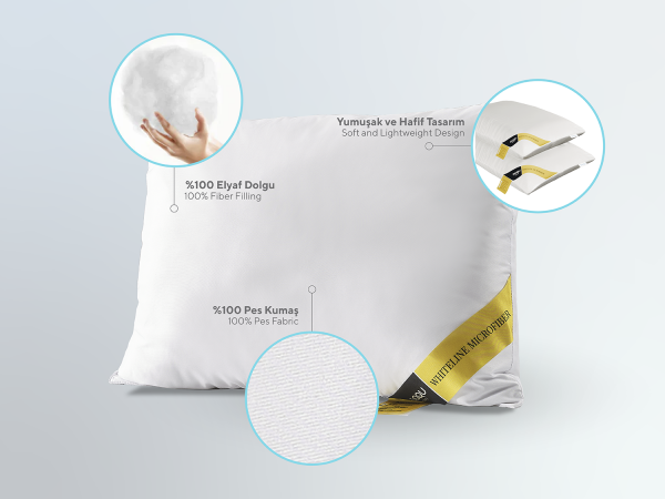Whiteline Microfiber Yastık