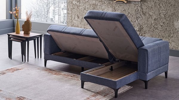 Ruby S Uzanmalı Köşe Sol Koltuk - Lacivert Lacivert