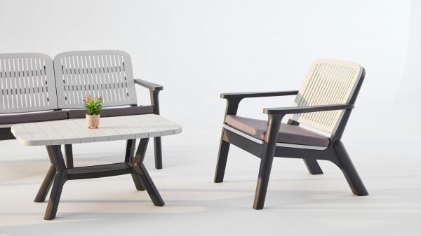 Arya Bahçe Mobilyası Takımı - Gri Gri